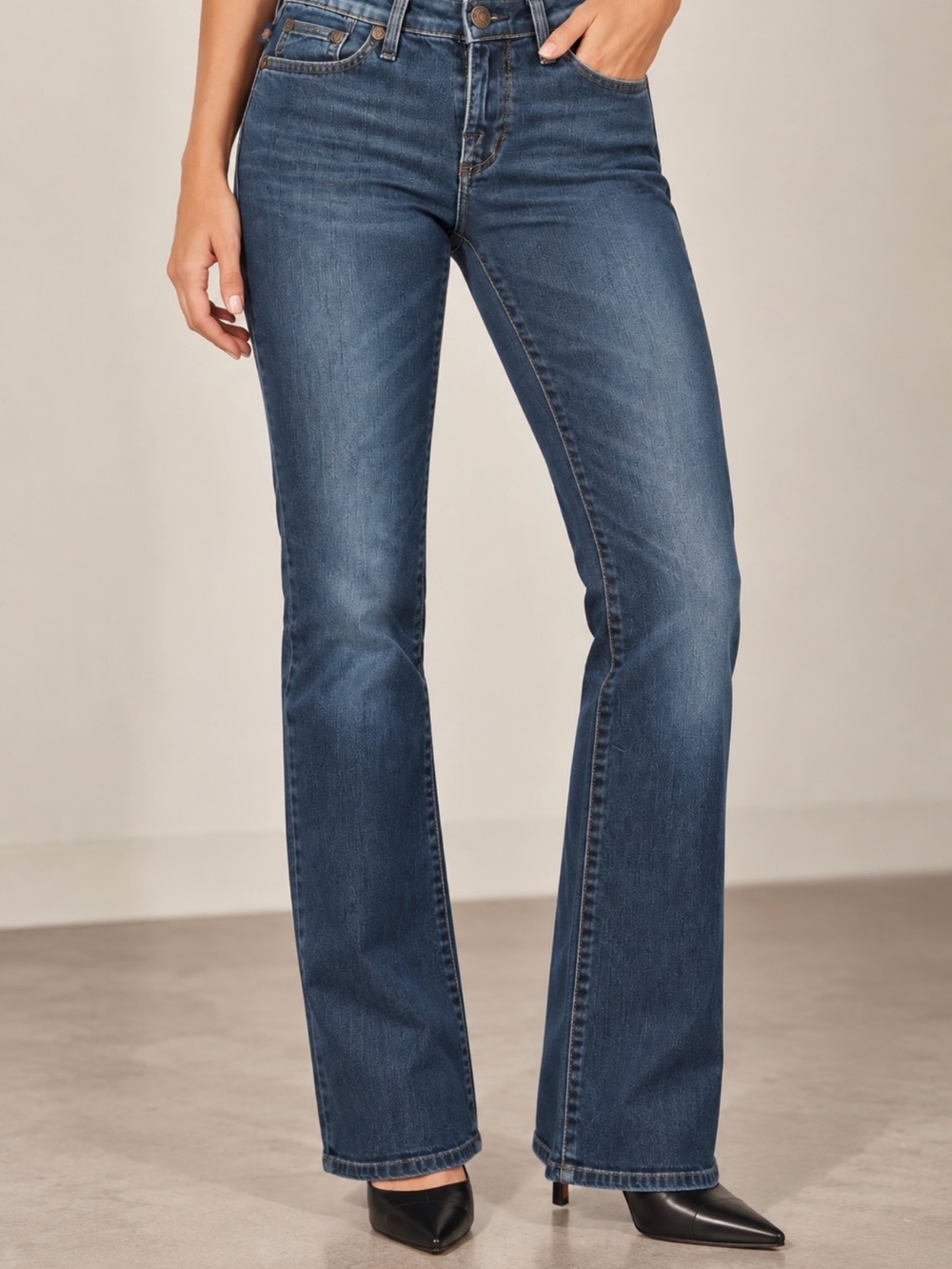 Rock & Republic Dark Blue Flare Bootleg cut Jeans Sz 2